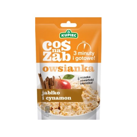 KUPIEC OWSIANKA JABŁKO-CYNAMON 50g /14/ COŚ NA ZĄB