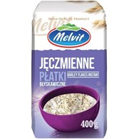 MELVIT PŁATKI JĘCZMIENNE BŁYSKAWICZNE 400g /12/
