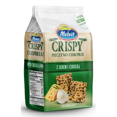 MELVIT CRISPY PSZENNY Z SEREM I CEBULĄ 150g /6/