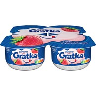 DANONE GRATKA TRUSKAWKA czteropak 115gx4 /6/