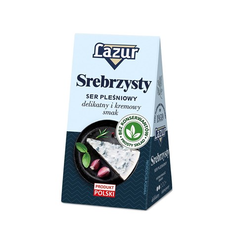 LAZUR SEREK SREBRZYSTY 100g /10/ trójkąt