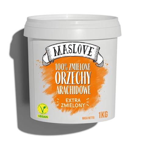 MASLOVE MASŁO ORZECHOWE 100% EXTRA ZMIELONE 1kg /8/