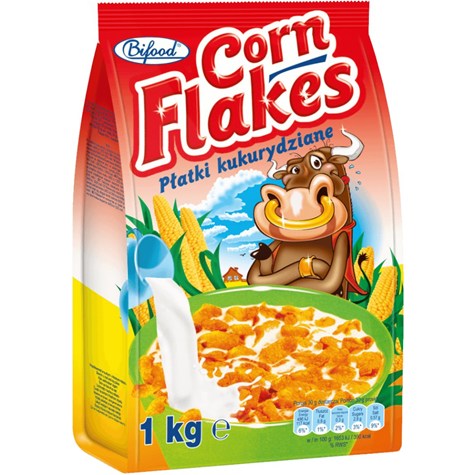 BIFOOD PŁATKI KUKURYDZIANE 1KG /7/ ^^