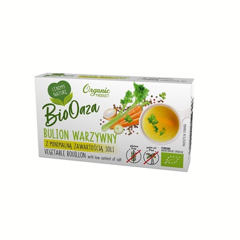 BIO OAZA KOSTKA ROSOŁ-WARZYWNA MAŁO SOLI 6x10g /24/