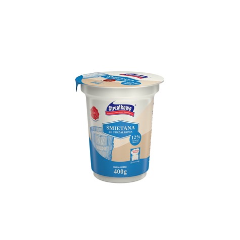 STRZAŁKOWO ŚMIETANA UKWASZANA 400g 12% /12/