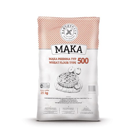 MŁYNY ŻABCZYŃSCY MĄKA TOTA PSZENNA 25kg typ 500