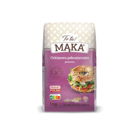 MŁYNY ŻABCZYŃSCY MĄKA TOTA ORKISZOWA PEŁNOZIARNISTA 1kg /10/