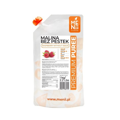 MENII PREMIUM PUREE MALINA 1kg /5/