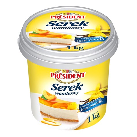 PRESIDENT SER WANILIA 1kg /6/ wiaderko