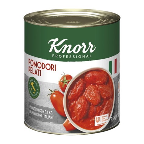 KNORR POMIDORY CAŁE PELATI 2,5kg /6/ bez skórki