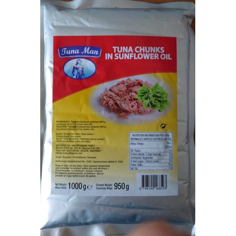 GREEK TRADE TUŃCZYK KAWAŁKI W OLEJU 1kg/0,95kg/16 VACCUM