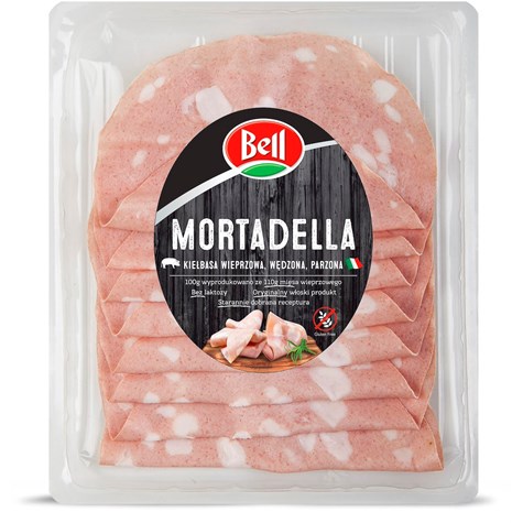 BELL MORTADELA PLASTRY 120g /12/