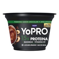 DANONE YOPRO PUDDING 150g CZEKOLADA-ORZECH /6/