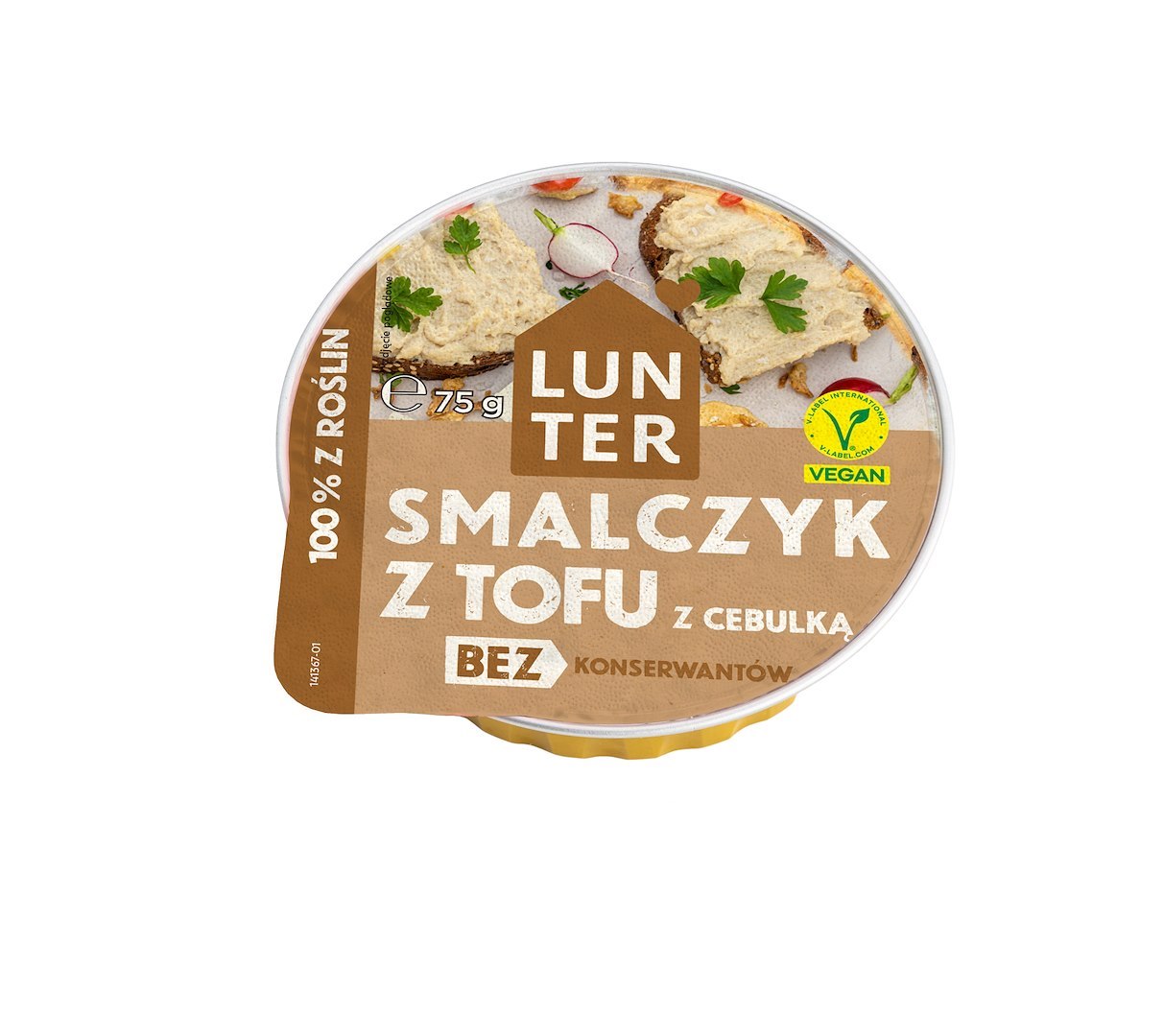 LUNTER SMALCZYK ROŚLINNY Z TOFU I CEBULĄ 75g /10/