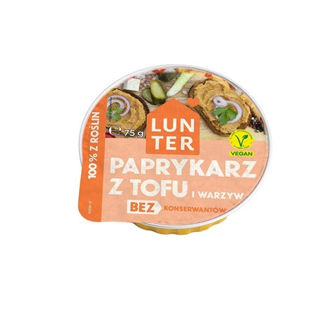 LUNTER PAPRYKARZ Z TOFU I WARZYWAMI 75g /10/