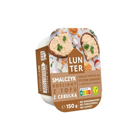 LUNTER SMALCZYK ROŚLINNY Z TOFU I CEBULKĄ 150g /9/