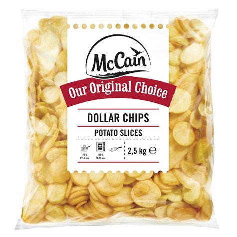 MCCAIN TALARKI ZIEMNIACZANE DOLLAR CHIPS 2,5kg/5