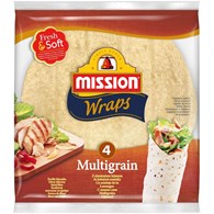 MISSION WRAPS MULTIGRAIN SIEMIĘ LNI 4x25cm 245g/16