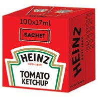 HEINZ KETCHUP ŁAGODNY W SASZETKACH 17ml /100/