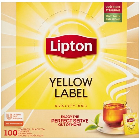 LIPTON HERBATA YELLOW LABEL 100szt /12/ koperta