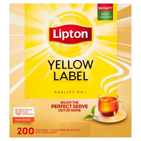 LIPTON HERBATA YELLOW LABEL 200szt/1 torebka
