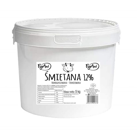 FIGAND ŚMIETANA 12% 5KG