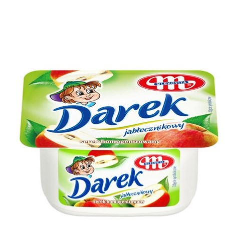 MLEKOVITA DAREK SEREK HOMOGENIZOWANY JABŁECZNIKOWY 150G /16/