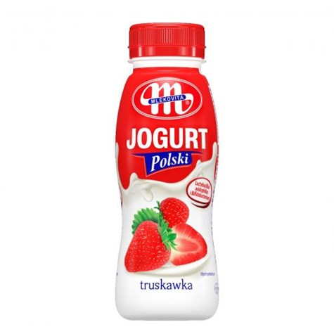 MLEKOVITA JOGURT POLSKI PITNY TRUSKAWKOWY 250G /6/