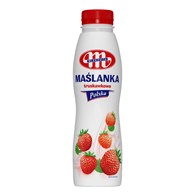 MLEKOVITA MAŚLANKA TRUSKAWKOWA BUTELKA 400G /6/