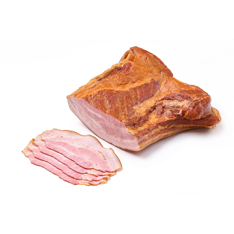 JADÓW BOCZEK WĘDZONY PARZONY PLASTRY OK. 1KG /KG/