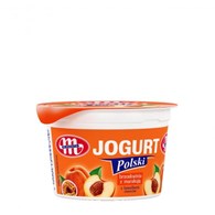 MLEKOVITA JOGURT POLSKI BRZOSKWINIA Z MARAKUJĄ KUBEK 100G /20/