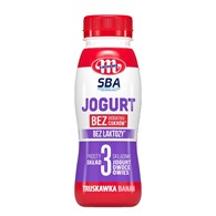 SBA JOGURT BEZ LAKTOZY TRUSKAWKA - BANAN 250G /6/
